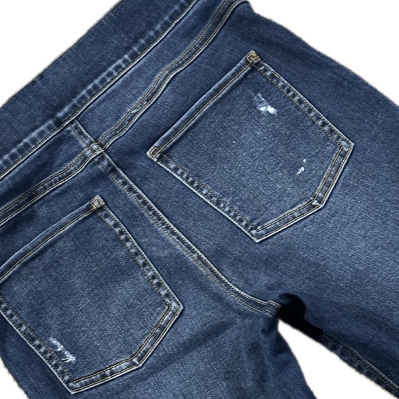 ππ SPANX Distressed Pull-On Skinny Jeans | Medium Wash Sculpting Denim Sz S - Picture 5 of 5